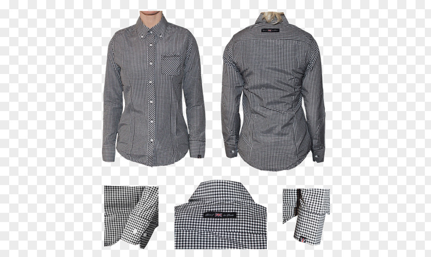 Dress Shirt Plaid Sleeve Jacket Button PNG