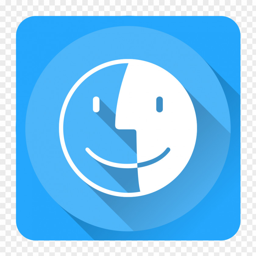 Finder Blue Computer Icon Text Symbol PNG