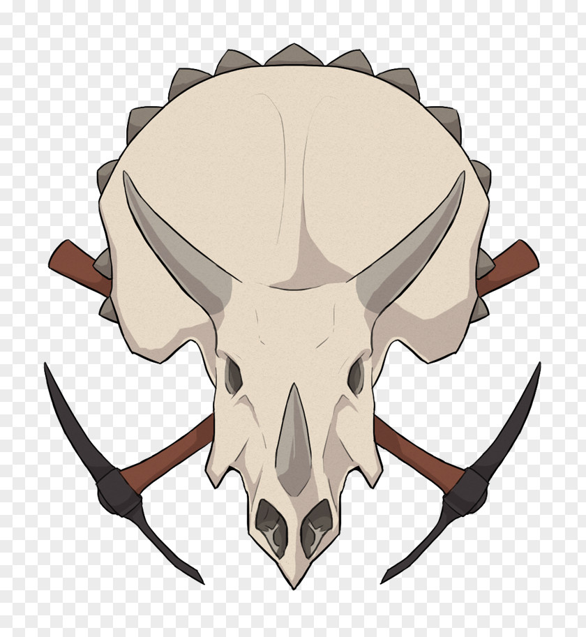 Gold Rush Skull Jaw Animal Clip Art PNG