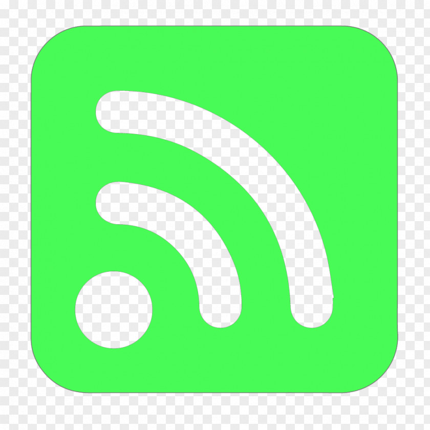 Green Feed Icon RSS Web PNG
