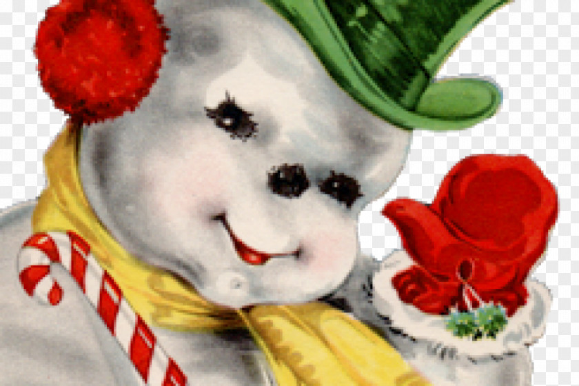Santa Claus Snowman Christmas Card Post Cards PNG