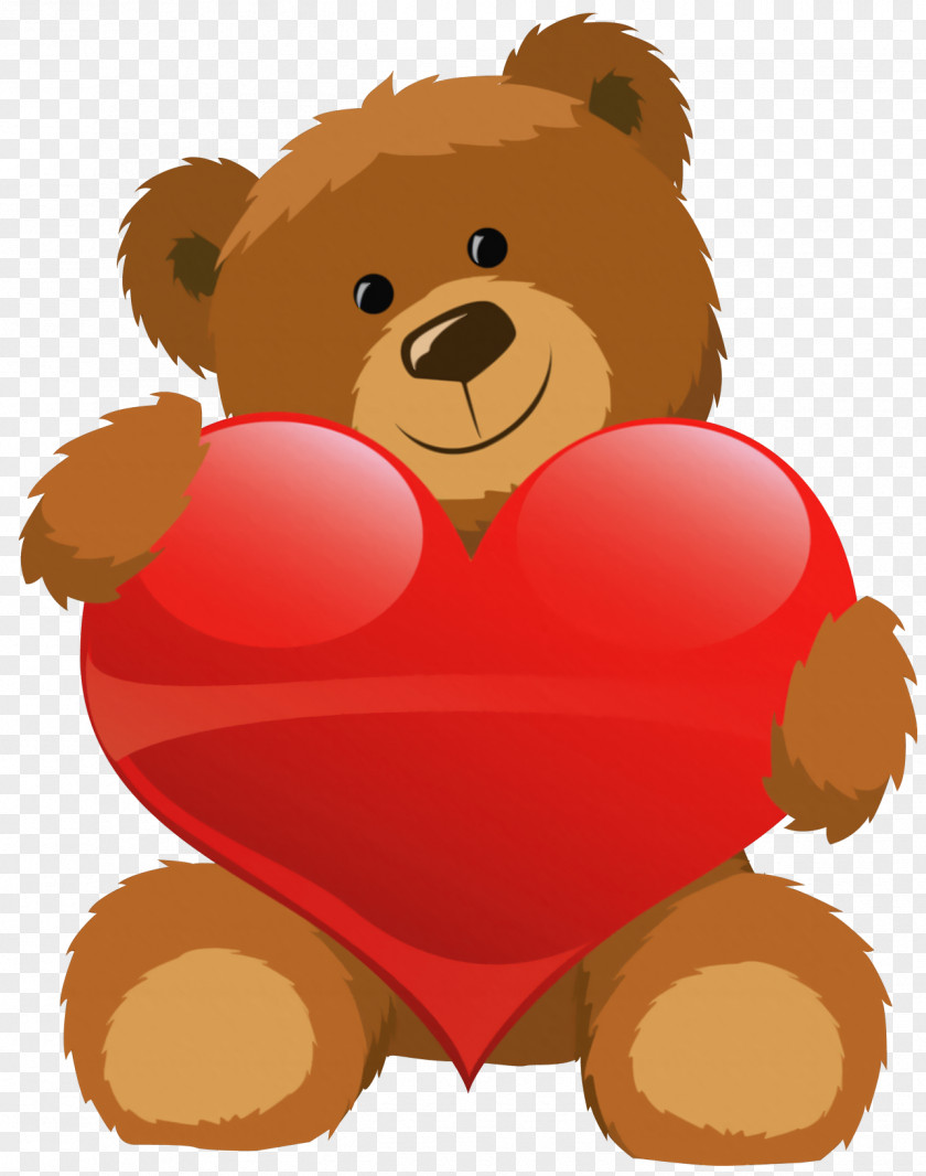 Teddy Bear Valentine's Day Heart PNG bear , Cute with hugging heart clipart PNG