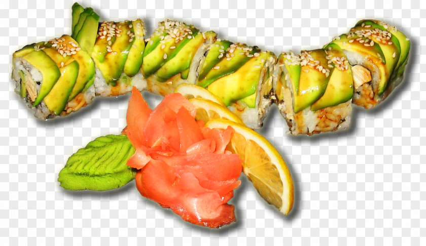 Avocado Sushi California Roll Japanese Cuisine Asian Makizushi PNG