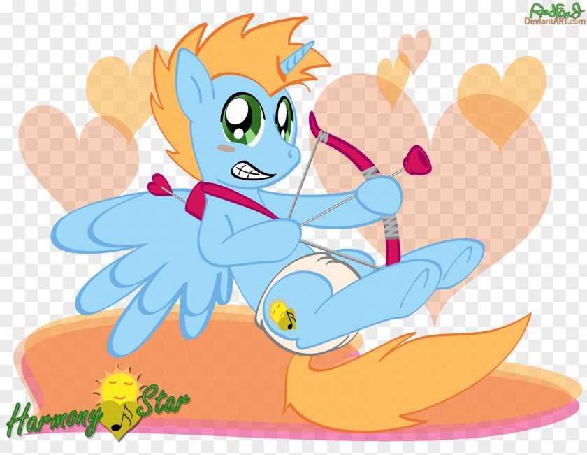 Cupid DeviantArt Pony Winged Unicorn Digital Art PNG
