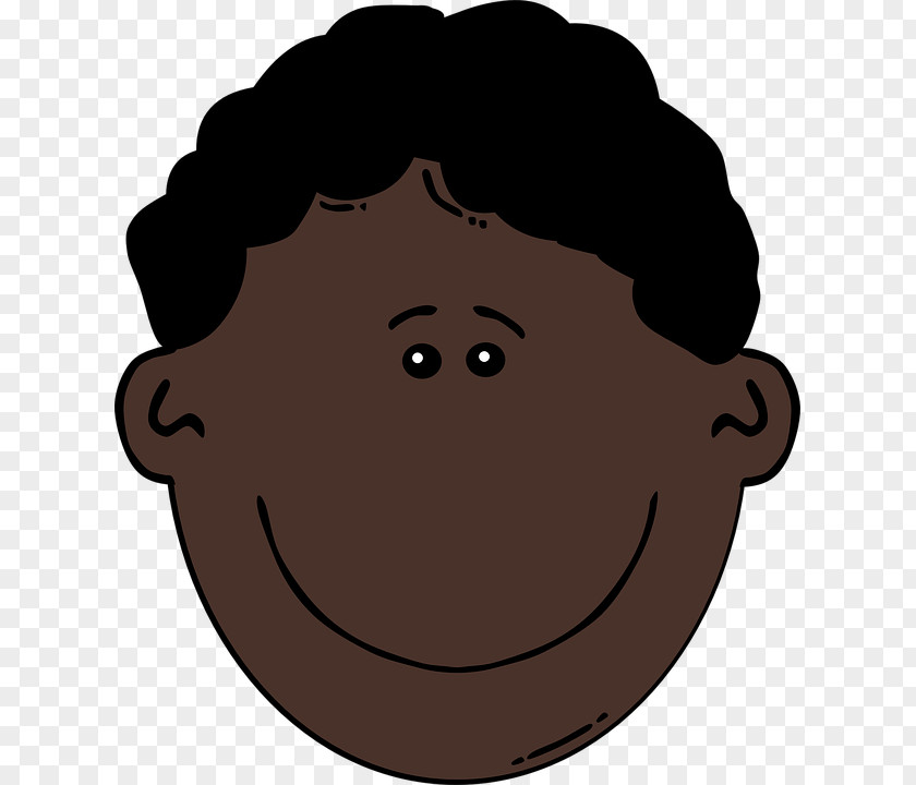 Smile Man Black African American Clip Art PNG