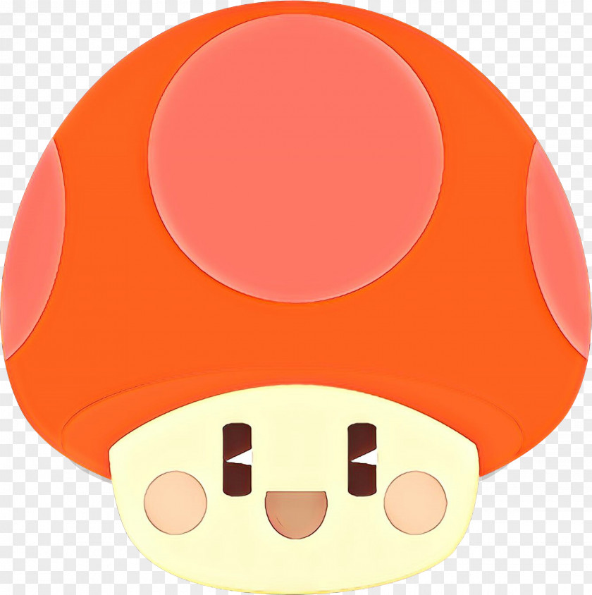 Smile Orange Mushroom Cartoon PNG