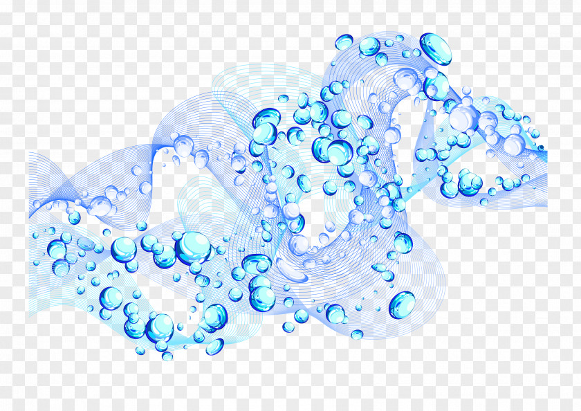 Spiral Water Droplets Drop PNG