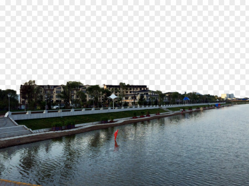 City Guardrail River Canal PNG