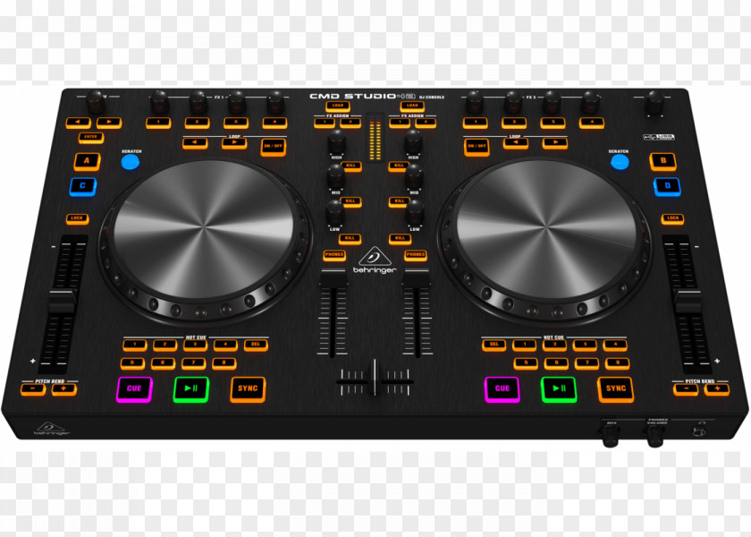 Deejay DJ Controller Disc Jockey Behringer MIDI Controllers Audio PNG