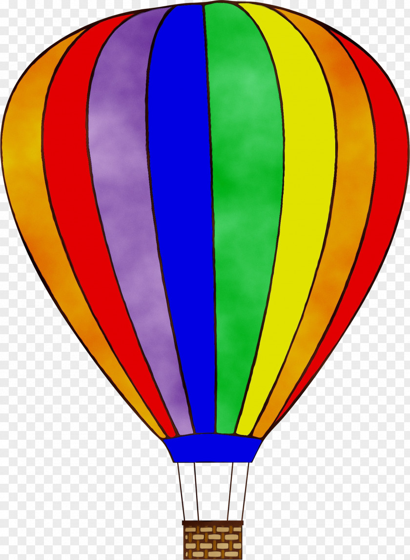 Hot Air Balloon Yellow Clip Art PNG