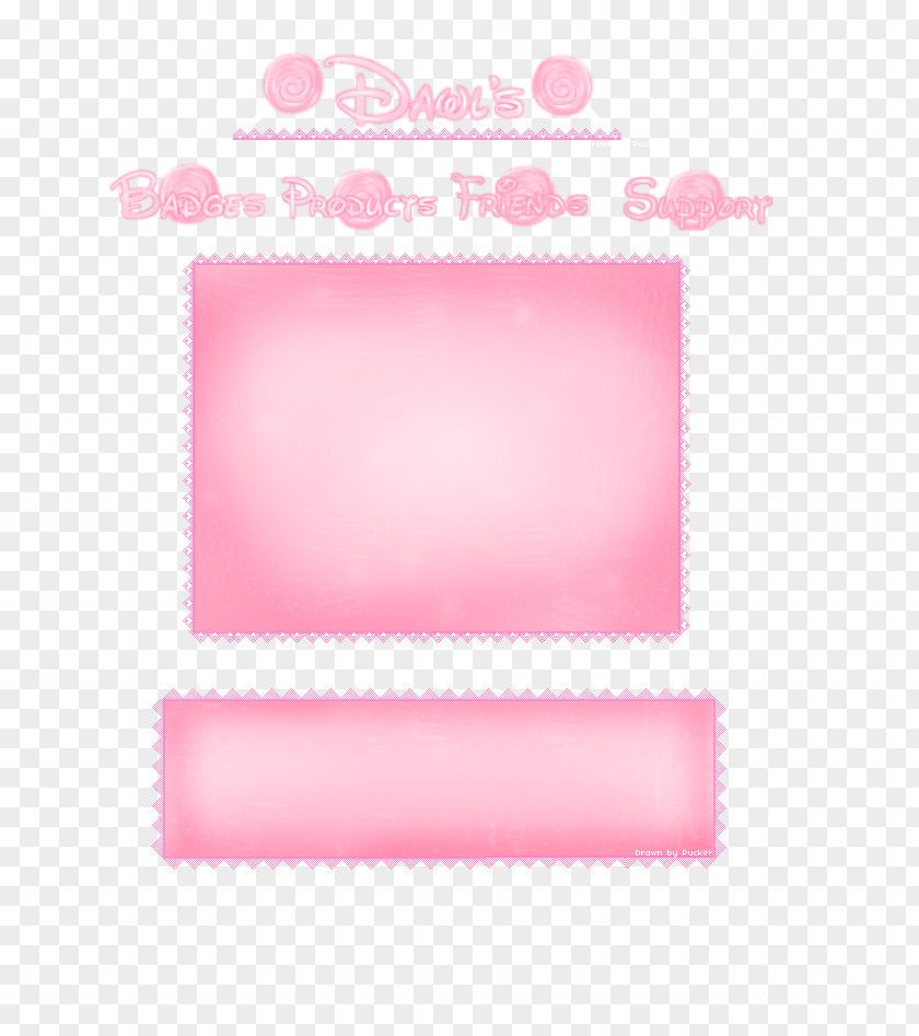 Pink Badge M Rectangle PNG
