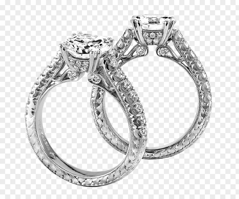 Ring Wedding Silver Bling-bling Platinum PNG