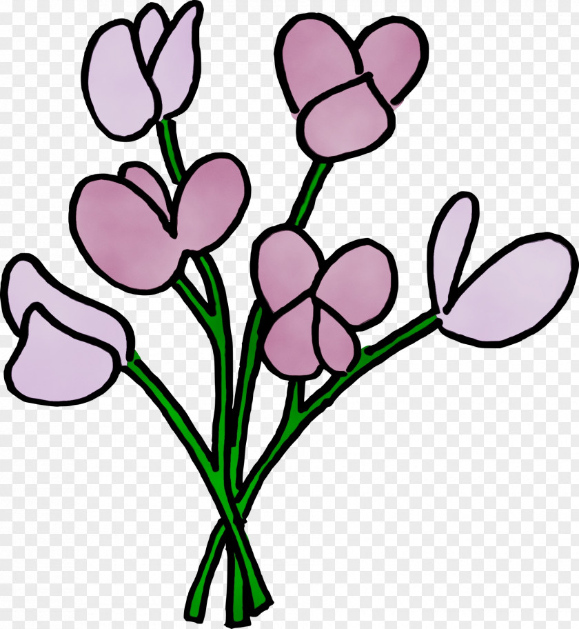 Tulip Petal Floral Design PNG