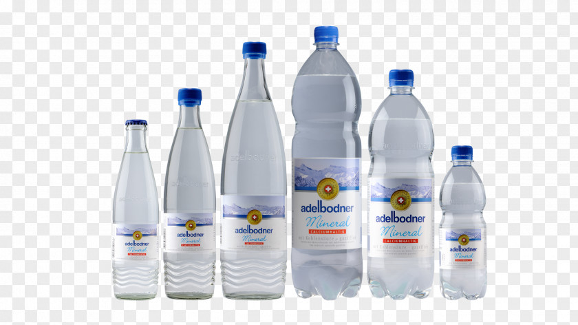 Bottle Water Bottles Mineral Glass Plastic PNG