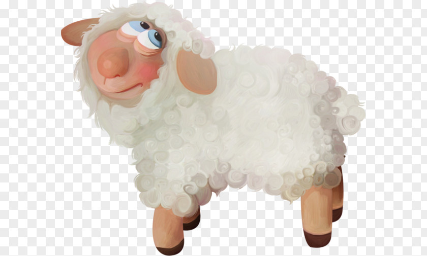 Cartoon Sheep Painted PNG