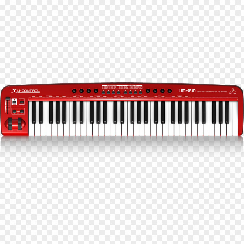 Musical Instruments Behringer UMX610 USB/MIDI Keyboard Controller MIDI Controllers PNG