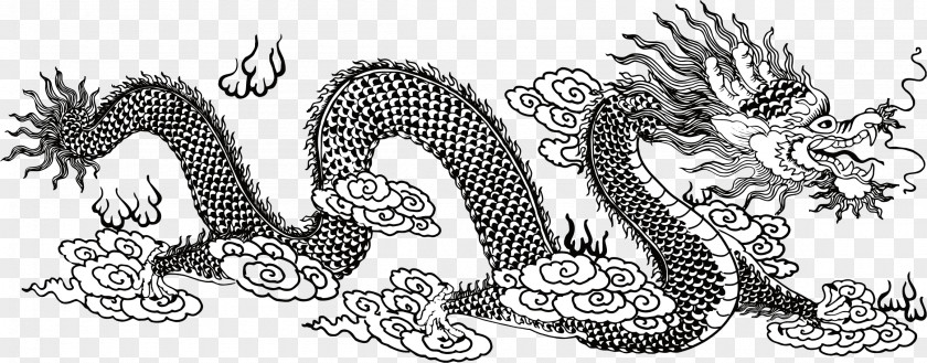 Oriental Chinese Dragon Cdr PNG