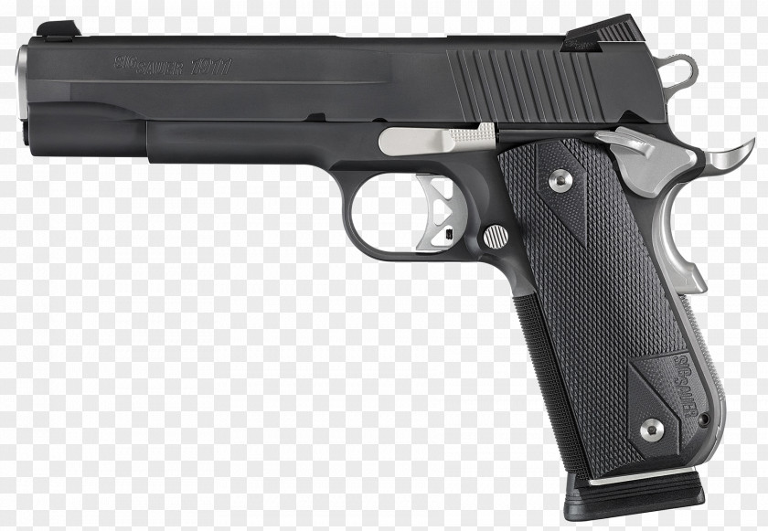 SIG Sauer 1911 .45 ACP Pistol Firearm PNG