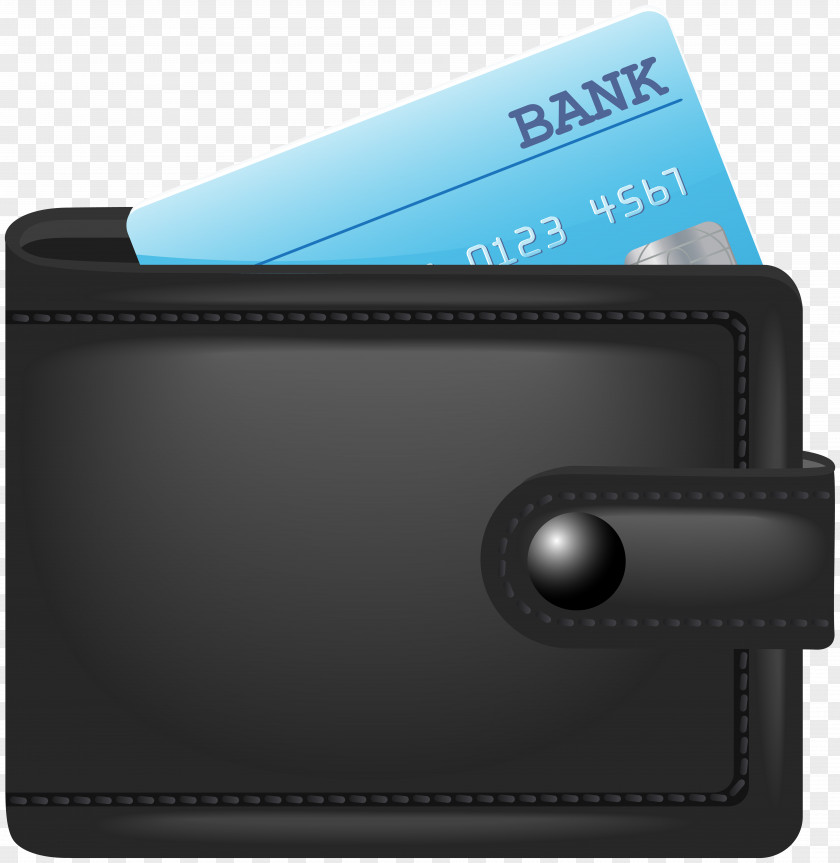 Wallet With Credit Card Clip Art Image PNG