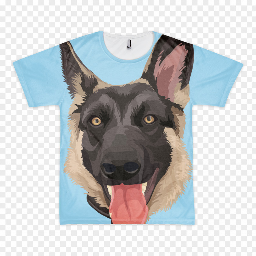 All Over Print T-shirt Dog Breed German Shepherd Pet Sock PNG