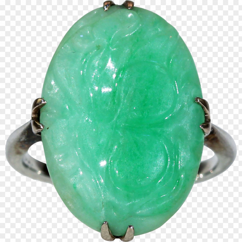 Jade Carving Jadeite Ring Gold Diamond PNG