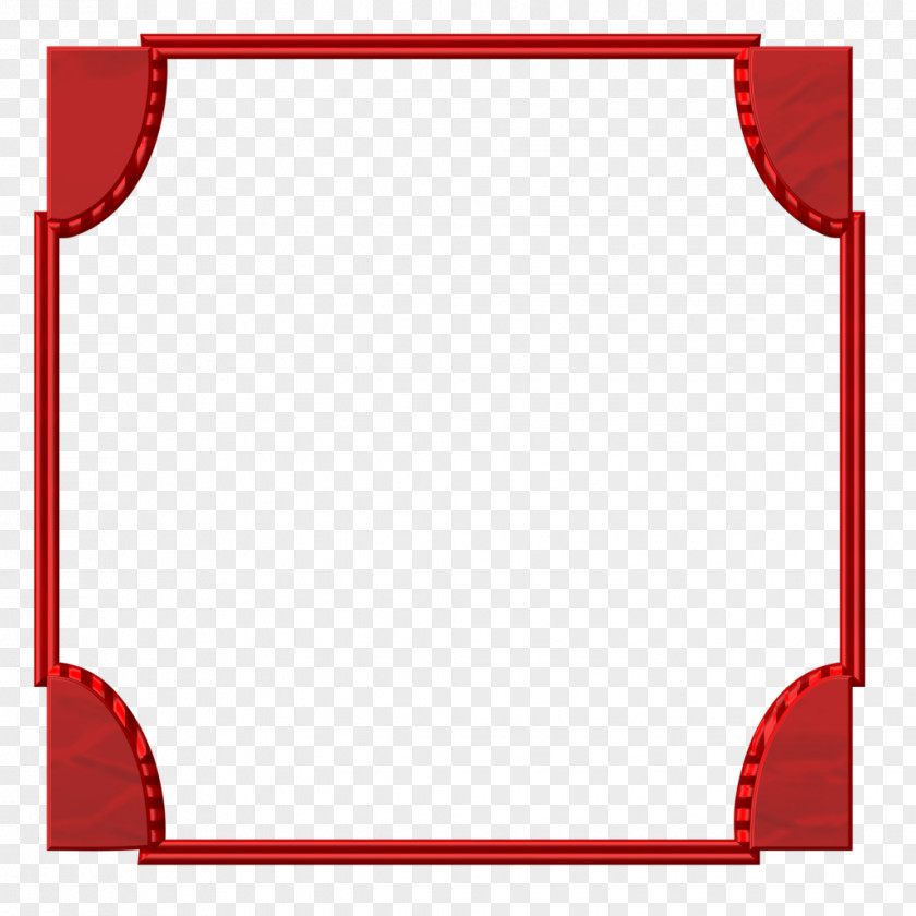 Red Frame Picture Frames Clip Art PNG