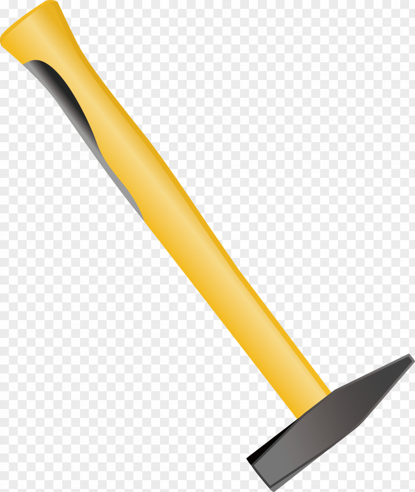 Ax Decorative Design Yellow Angle PNG