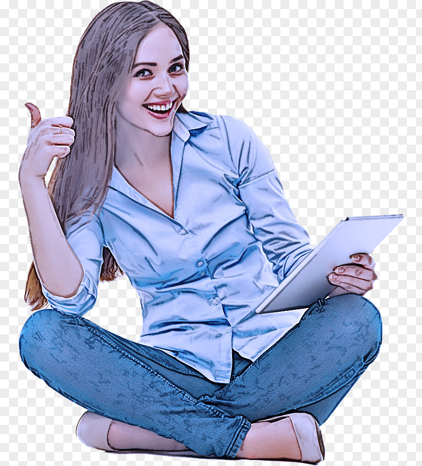 Businessperson Computer Sitting Reading Technology Electronic Device Learning PNG