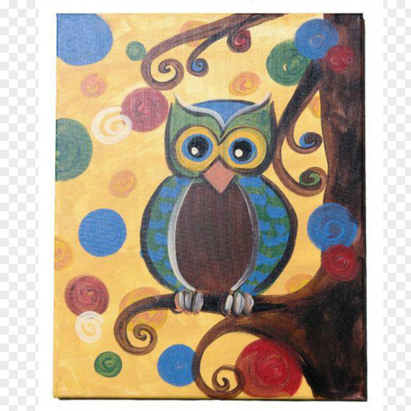 Creative Owl Bird Painting Art PNG