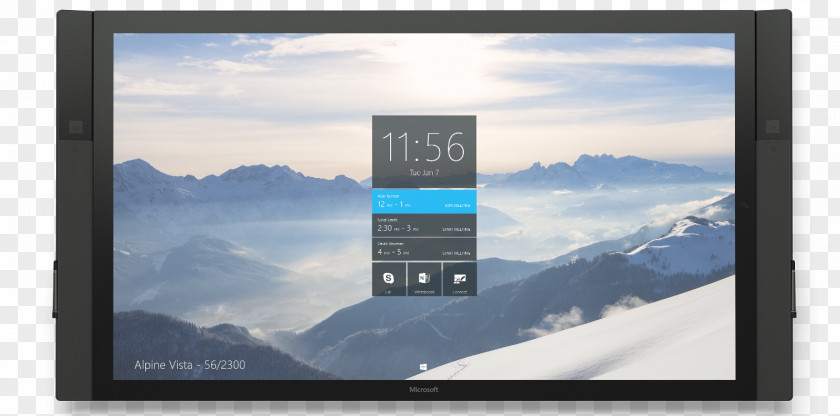 Design Documents Surface Hub Microsoft Intel Core I7 Touchscreen PNG