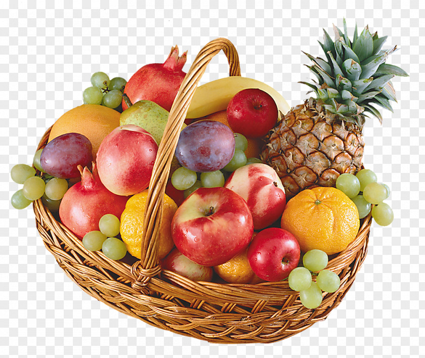 Fruit Basket Food Gift Baskets Flower Bouquet PNG