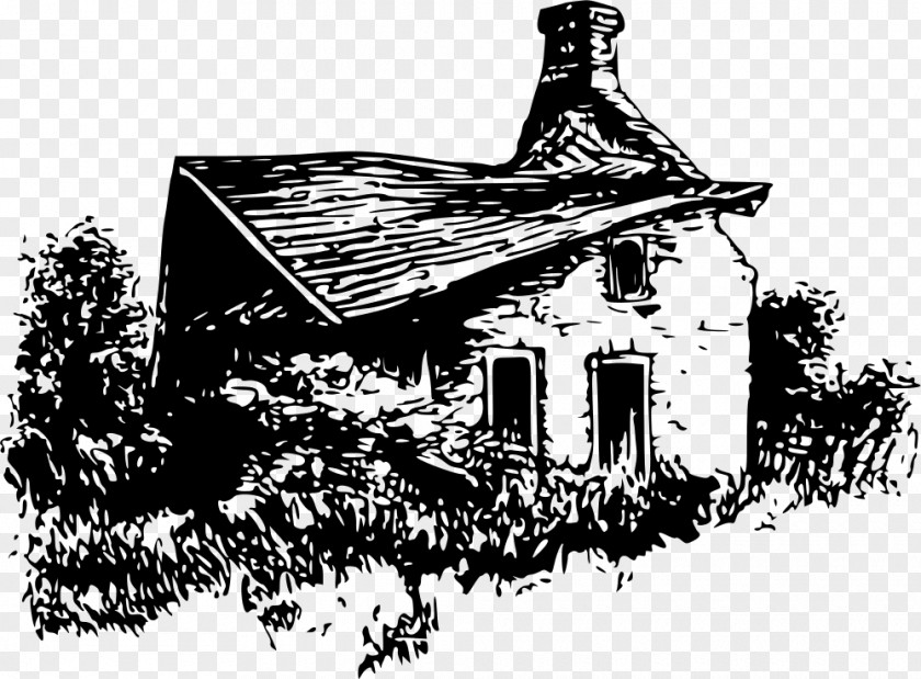 House Drawing Ruins Clip Art PNG