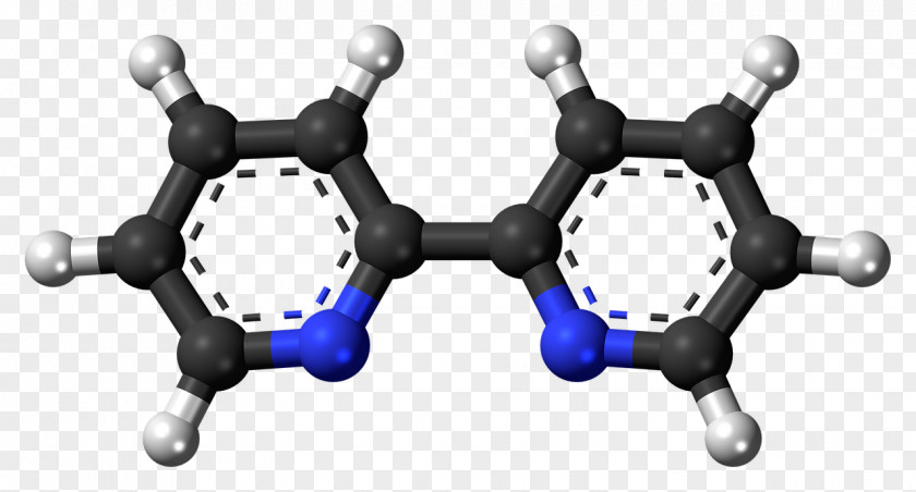 Molecular Modelling Azulene Molecule Ball-and-stick Model Chemistry Formula PNG