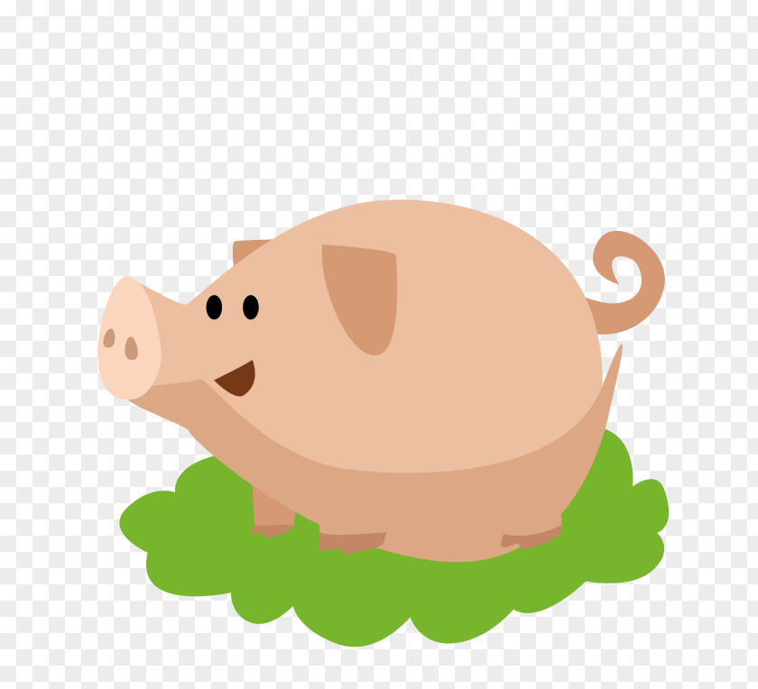 Pig Domestic Cartoon Illustration PNG