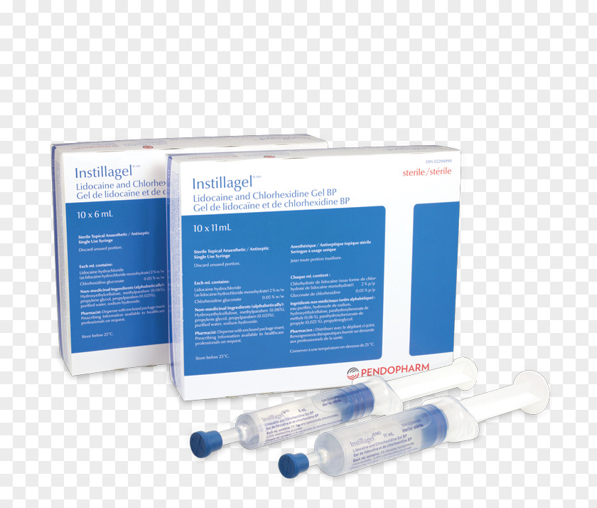 Syringe Gel PendoPharm Inc. Pharmascience Lidocaine PNG