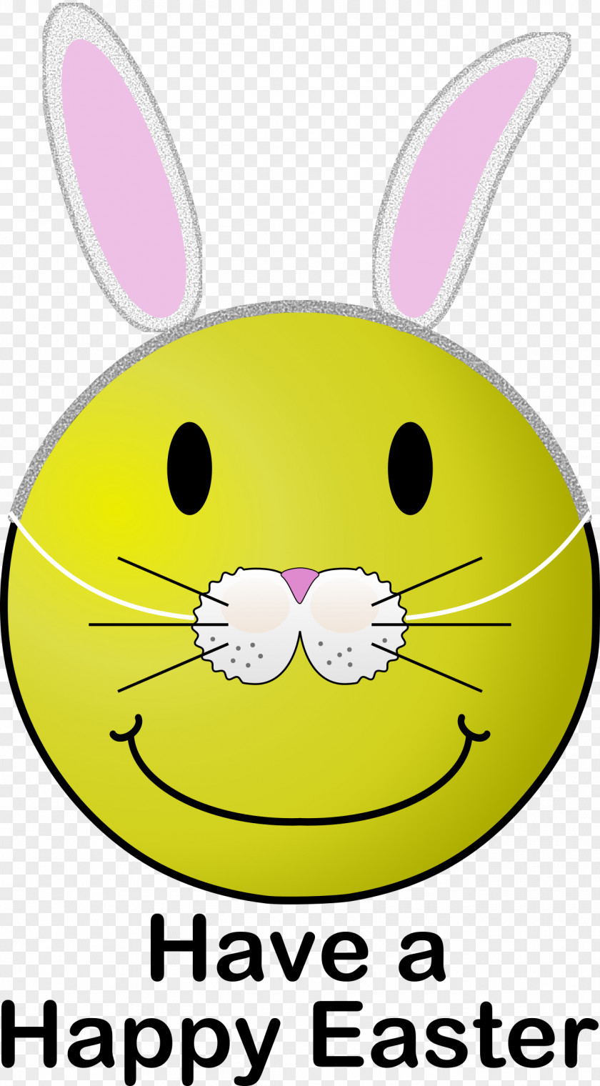 Easter Bunny Smiley Emoticon Clip Art PNG