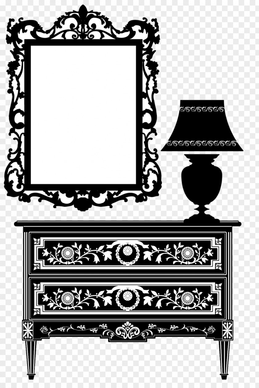 Furniture Mirror Silhouette Royalty-free Clip Art PNG