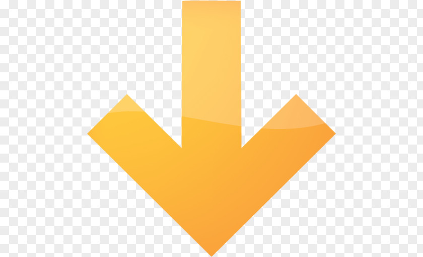 Orange Arrow Designer Button PNG