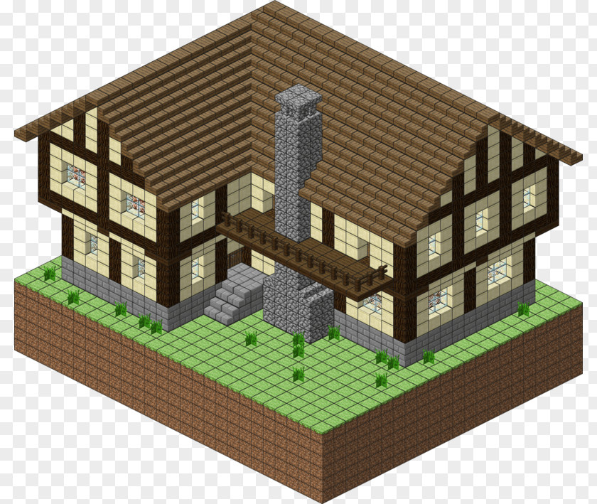 Village Minecraft House Plan Xbox 360 Blueprint PNG