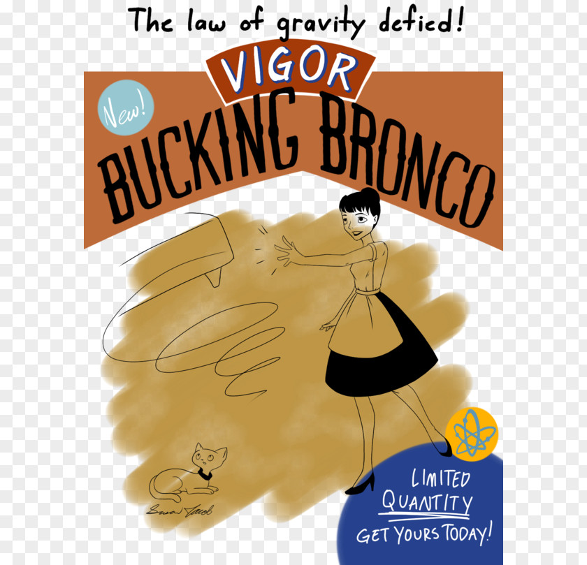 Bucking Horse Poster PNG