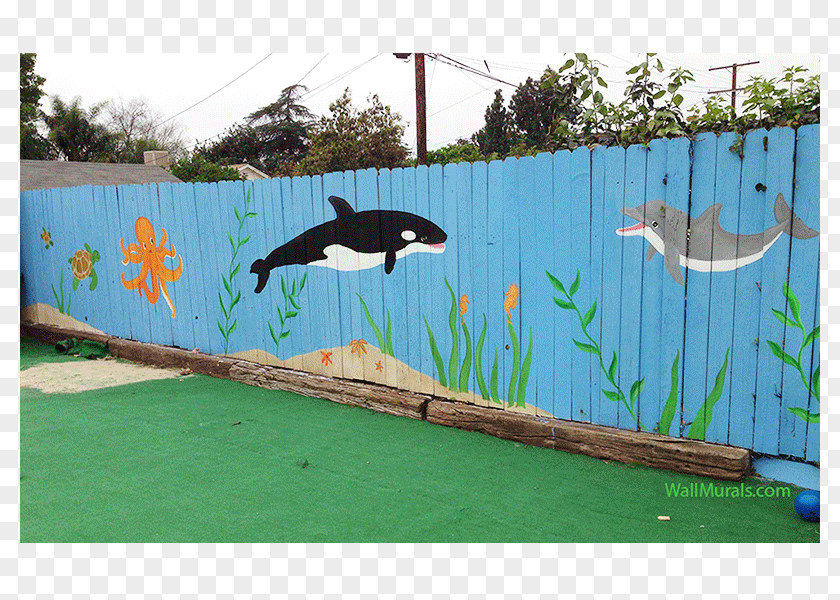 Fence Mural Painting Art PNG