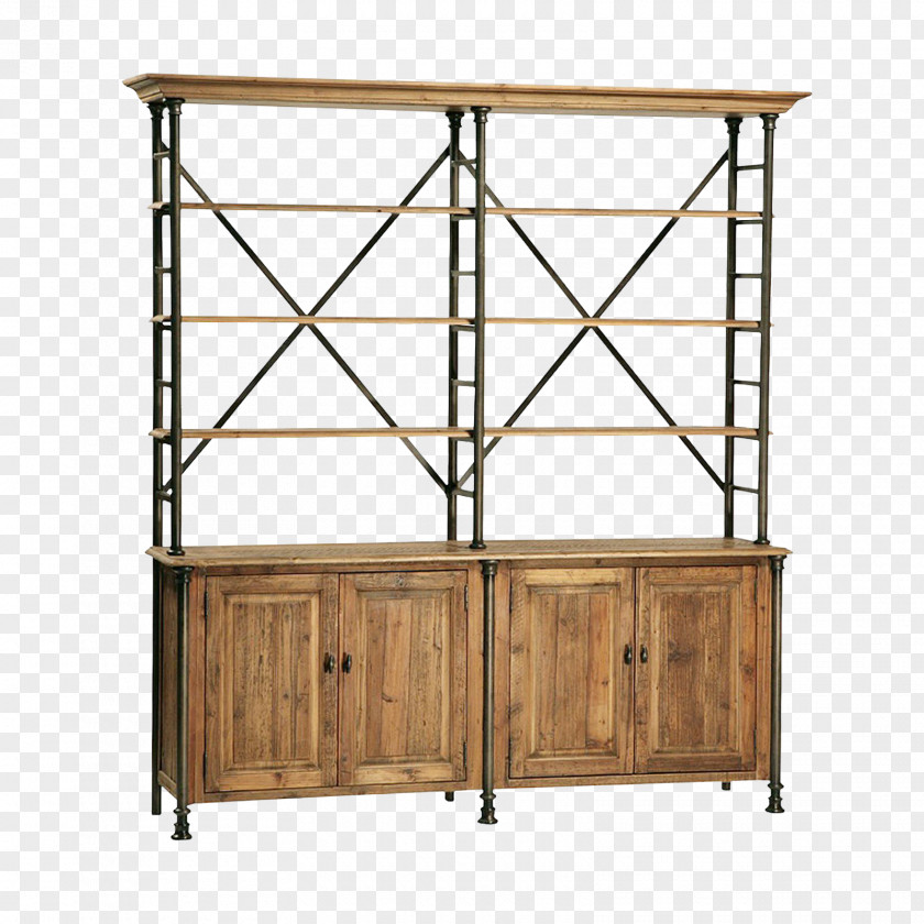 Iron Shelf Bookcase Furniture Metal PNG