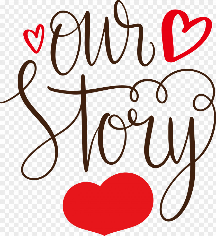 Our Story Love Quote PNG