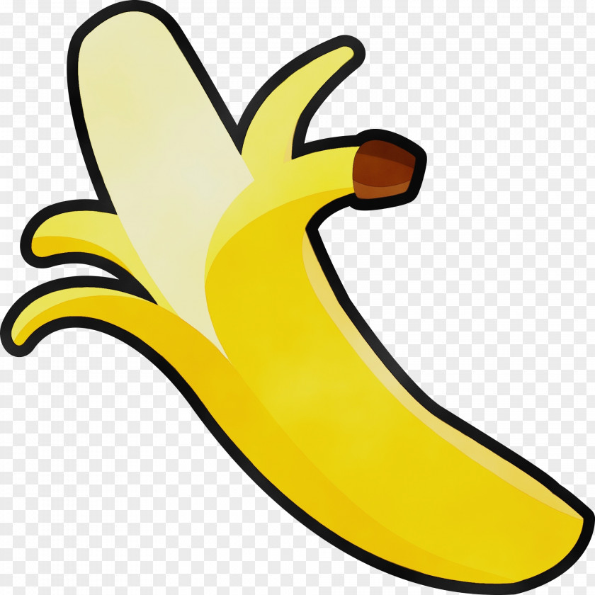 Plant Yellow Banana Drawing PNG