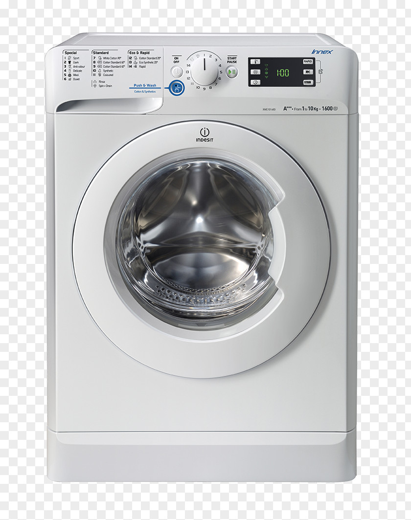Washing Machine Machines Home Appliance Indesit Co. Hotpoint PNG