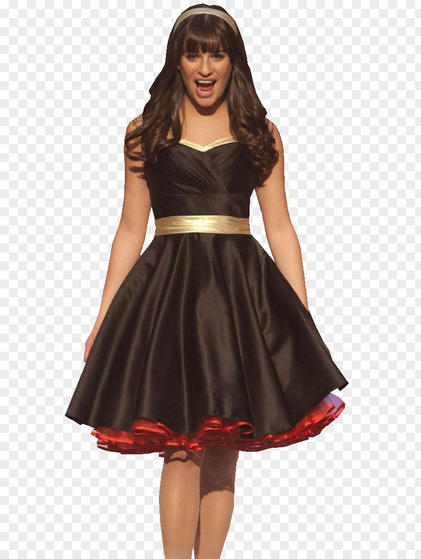 Dress Lea Michele Glee Rachel Berry Little Black Dave Karofsky PNG