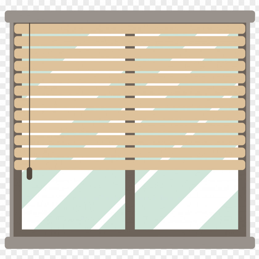 Flat Window Blind Curtain Design PNG