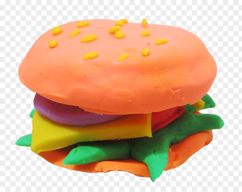 Hamburger Meal Set Fast Food Play-Doh Cheeseburger Veggie Burger PNG