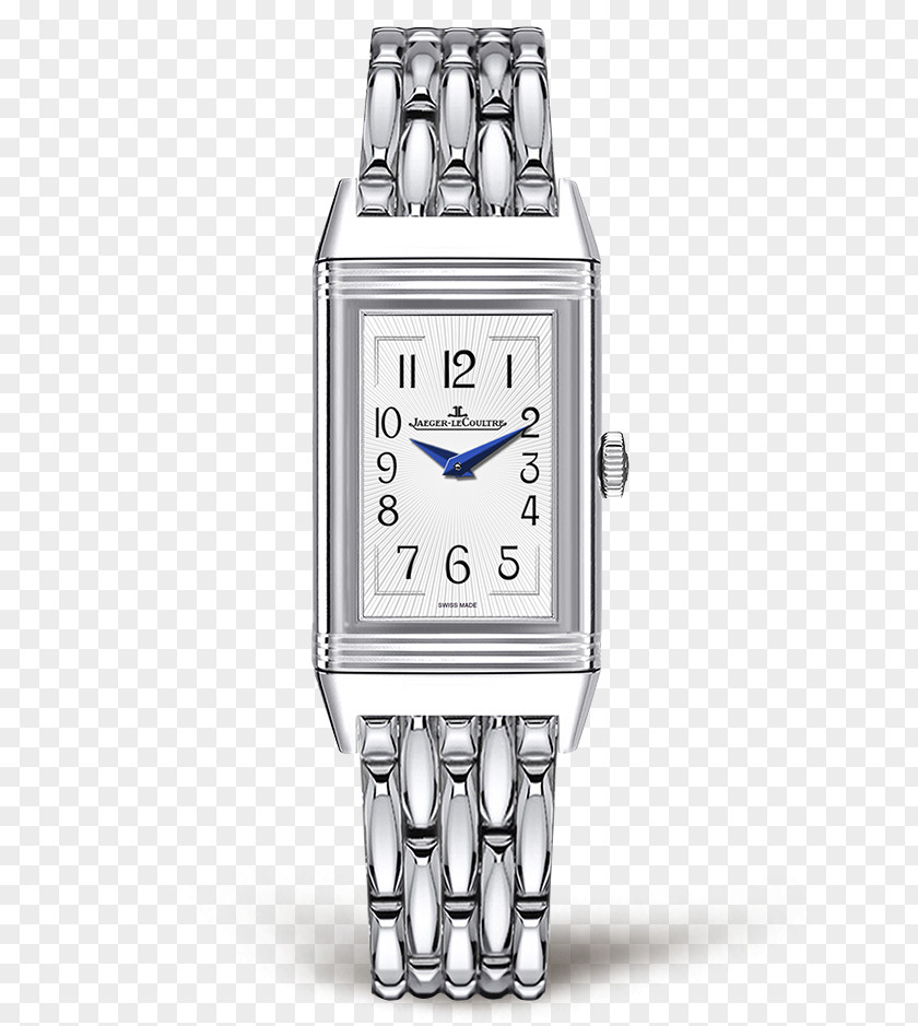 Jaeger-LeCoultre Mechanical Watches Silver Female Form Reverso Watch Bracelet Movement PNG