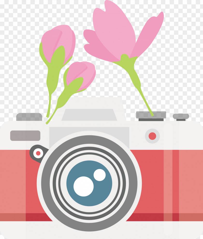 Camera Flower PNG